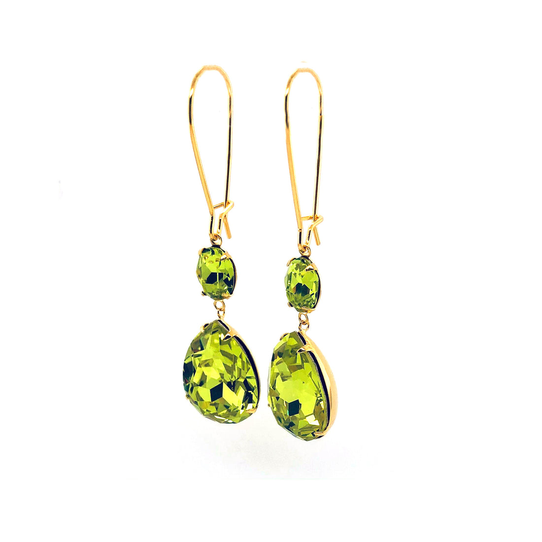 Esmeralda drop earrings verde.