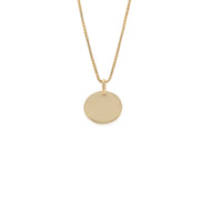 Al segno token plain goldplated with venetian chain.