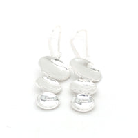 Andante trio earrings silver.