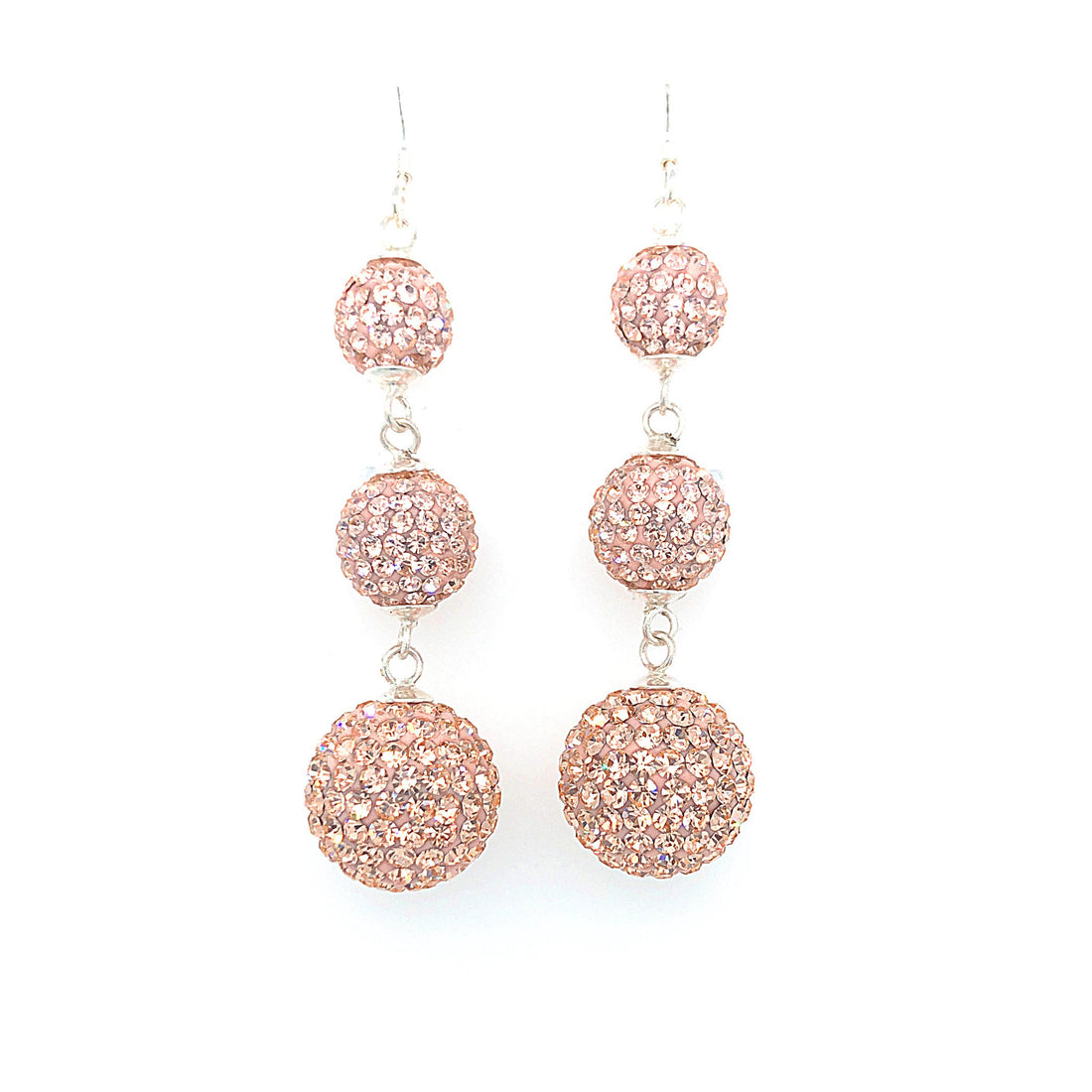 Capriccio trio earrings champagne.