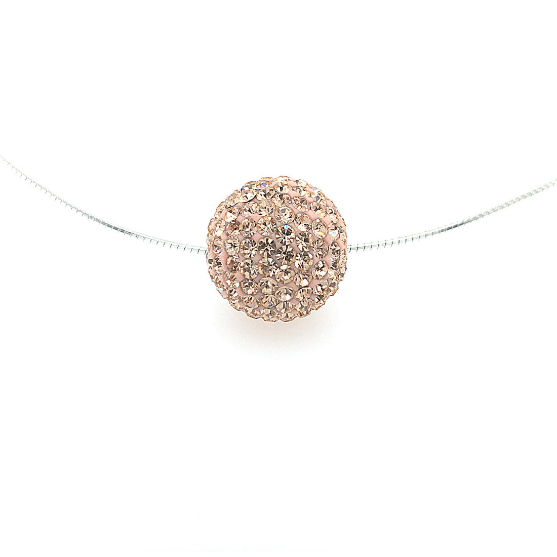Capriccio single necklace champagne.