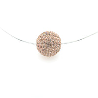 Capriccio single necklace champagne.