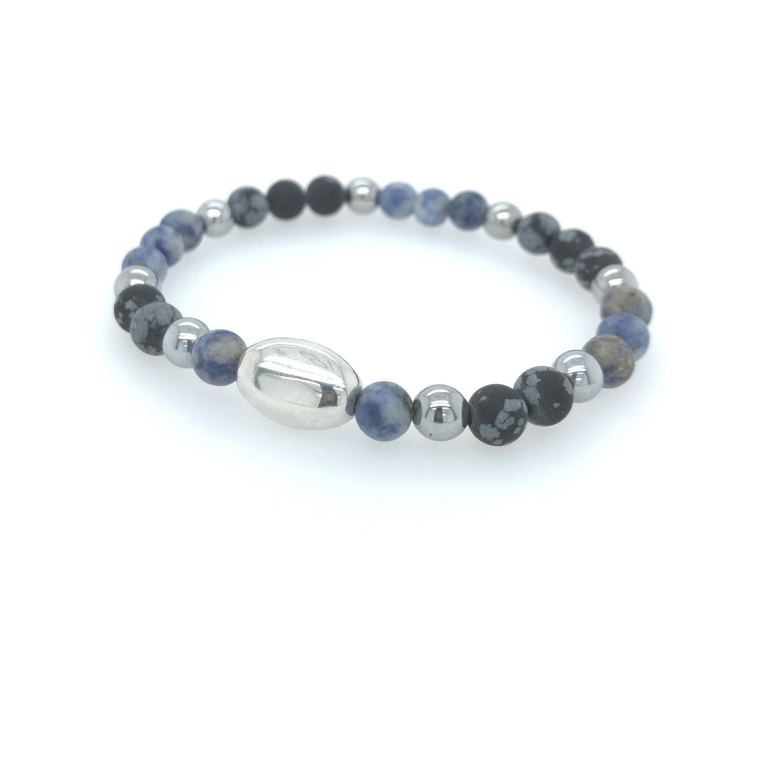 Punto bracelet corto blu.