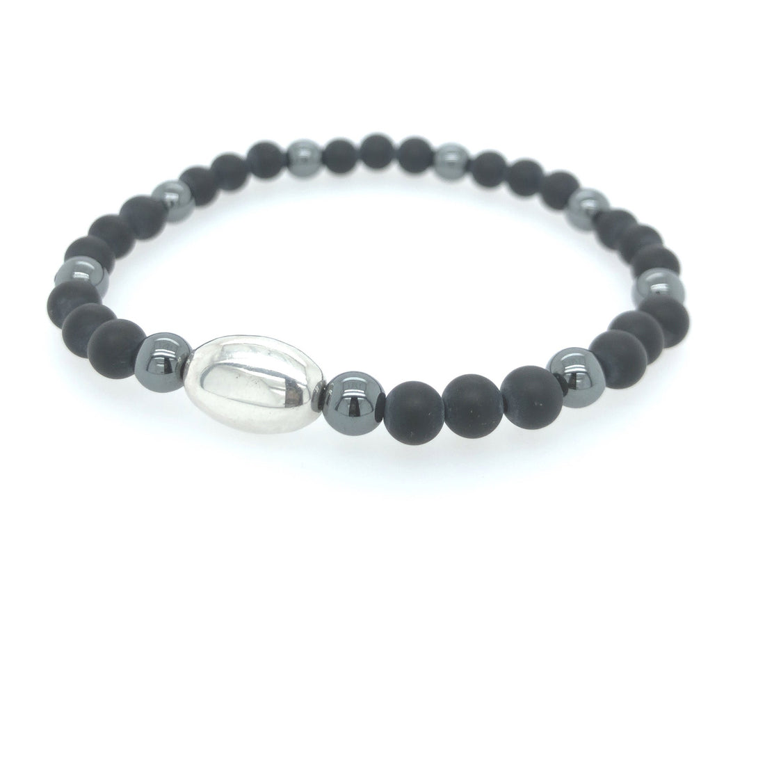 Punto bracelet largo nero.