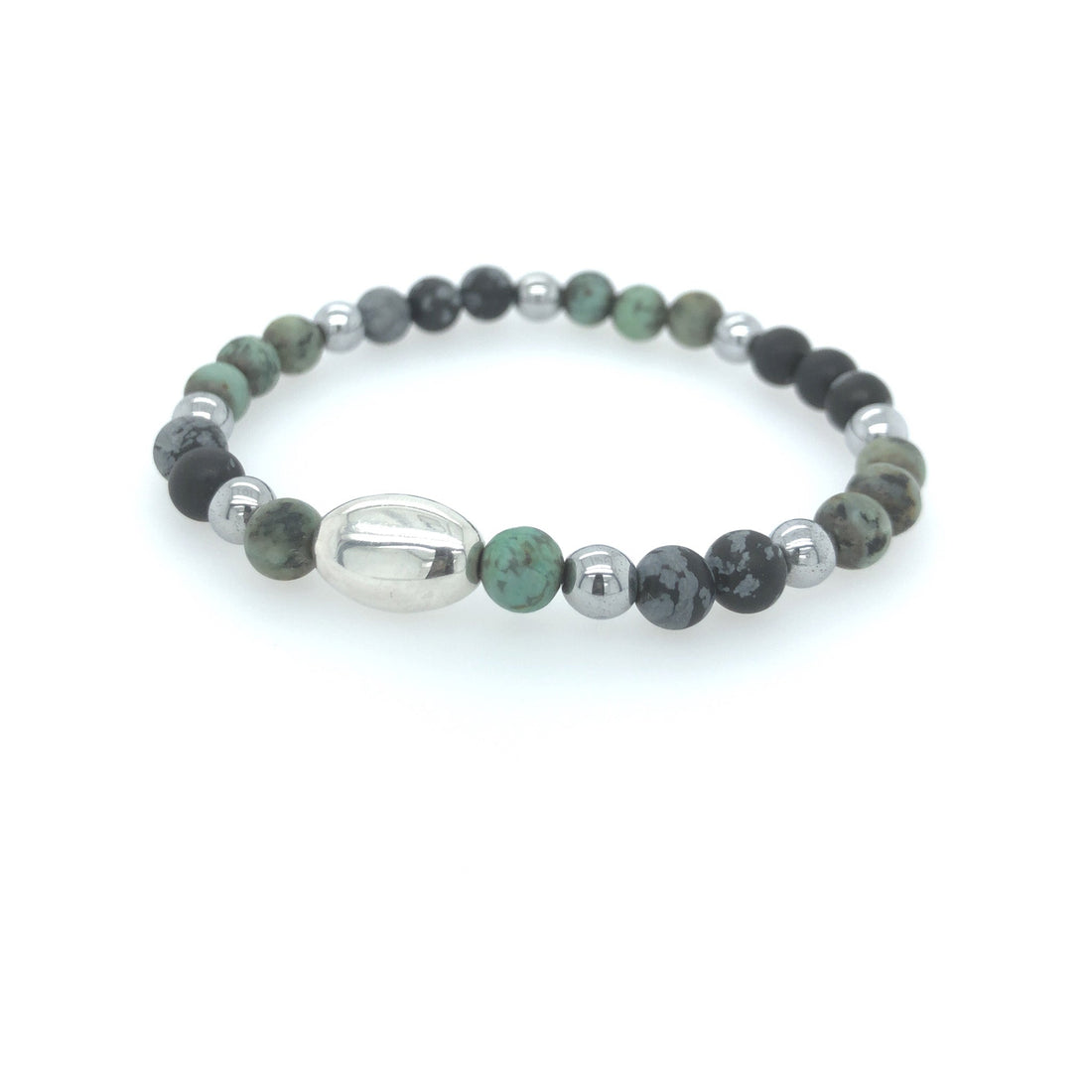 Punto bracelet corto verde.