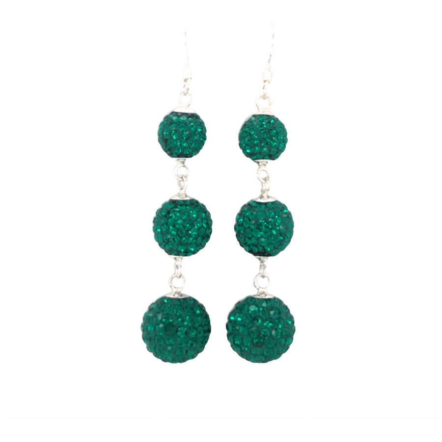 Capriccio trio earrings verde.