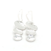 Andante trio earrings silver.