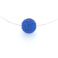 Capriccio single necklace blu.