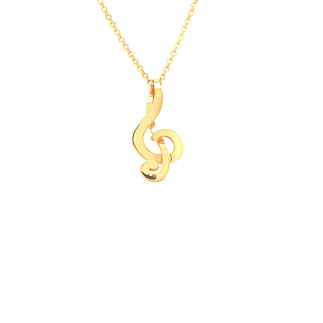 Chavi G piccola necklave goldplated silver with short rolo chain from Scandinavia LoveNotes.