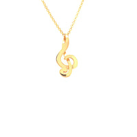 Chavi G piccola necklave goldplated silver with short rolo chain from Scandinavia LoveNotes.